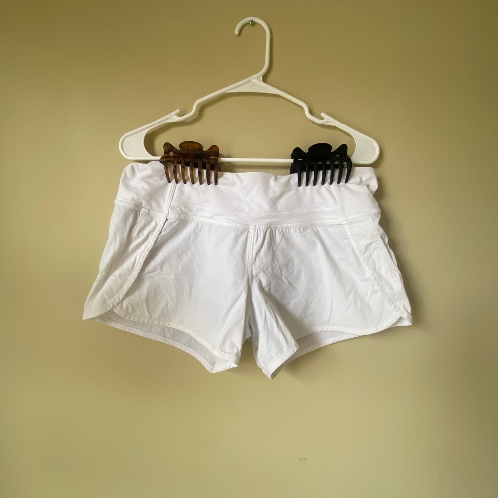 White Lululemon Shorts